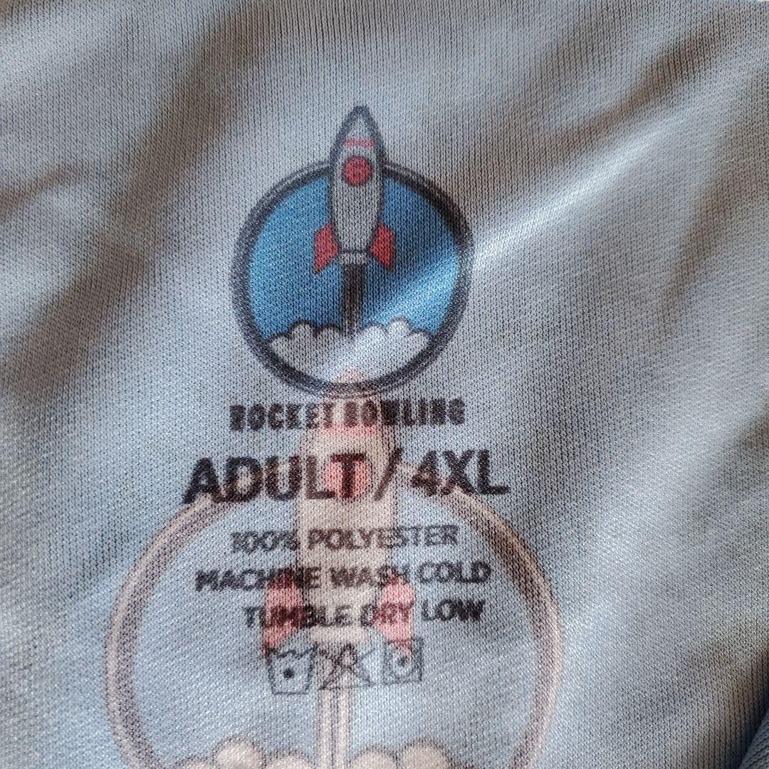 ✨新品✨ボウリングウェア　【5XL】　ブラックウィドー　ハンマー　ブルー　大きめ