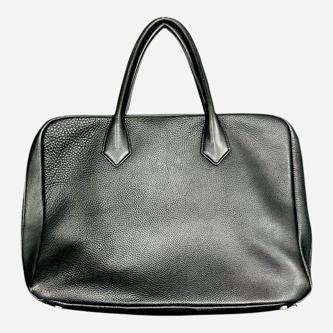 高級感あるhinn 黒 レザー　ビジネスバッグ