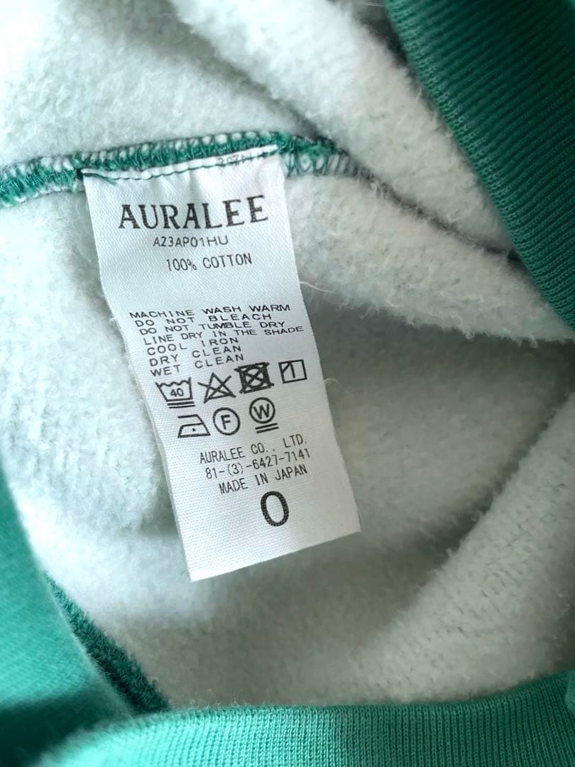 AURALEE オーラリー HIGH COUNT HEAVY SWEAT ジップ