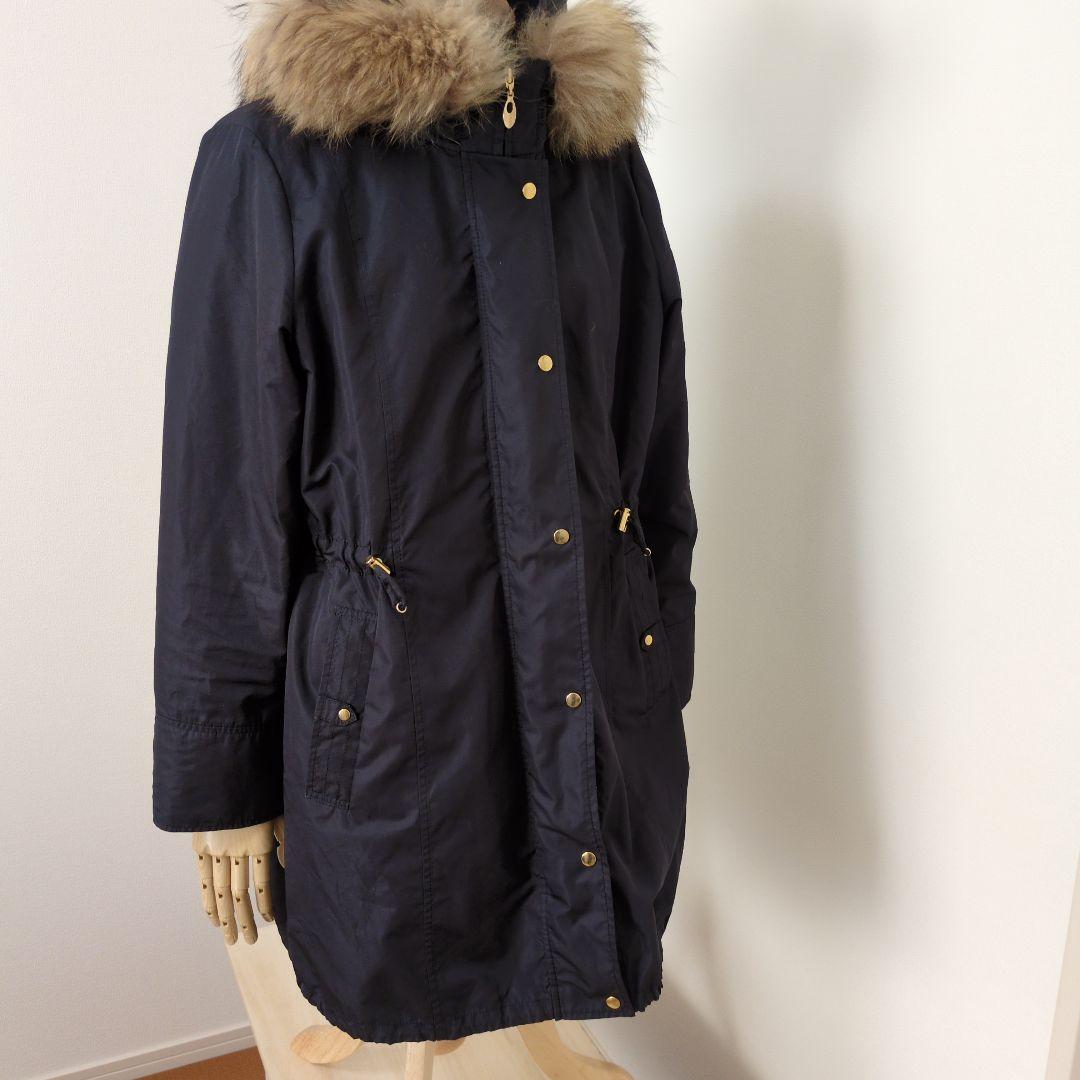 紺色、コ―ト、インナー取り外しできます。