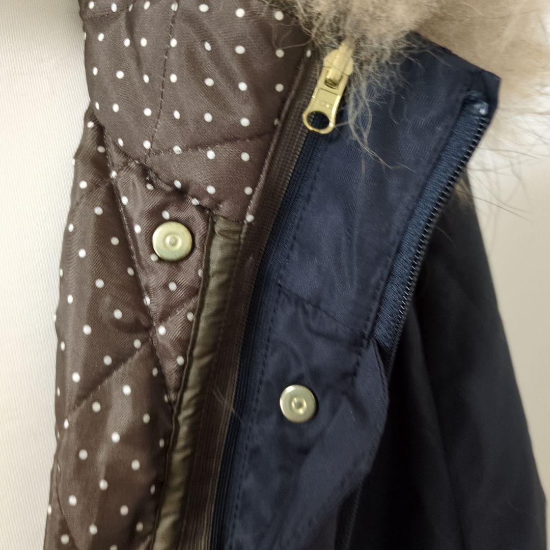 紺色、コ―ト、インナー取り外しできます。