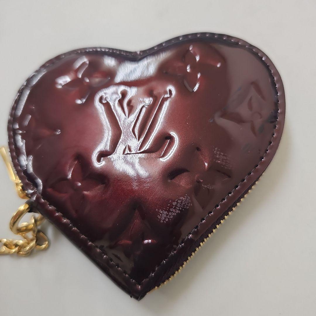 ルイヴィトン ケース ポルトモネクール ハート モノグラム　ヴェルニ