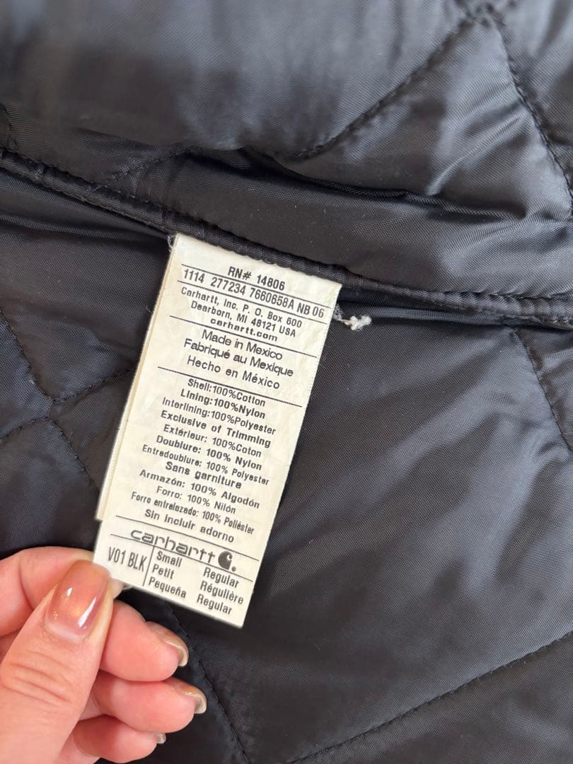 Carhartt 黒 ダウンベスト Sサイズ