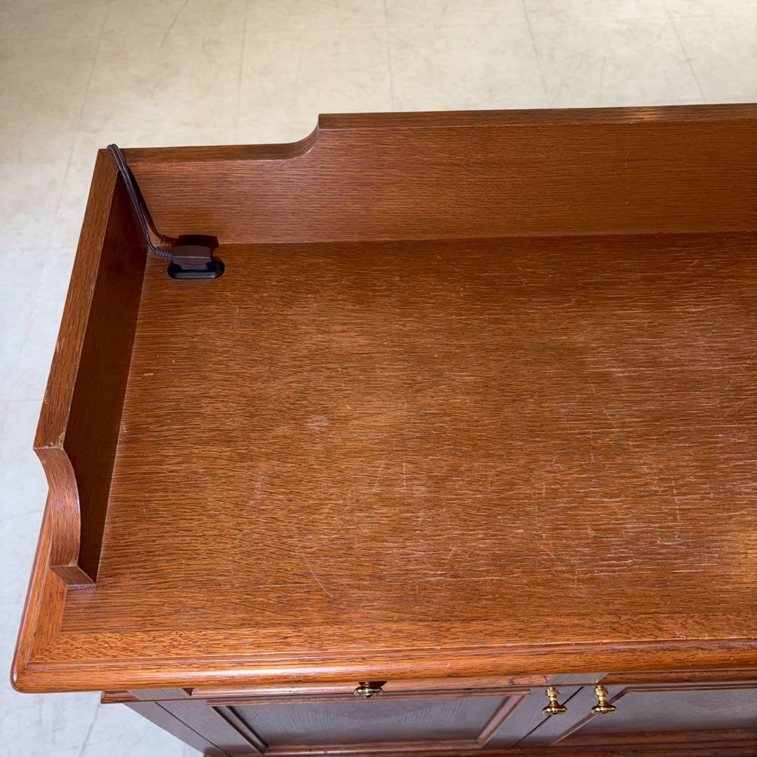 キャビネット　サイドボード　コンソール　飾り棚　多目的　木製　コンセント付き