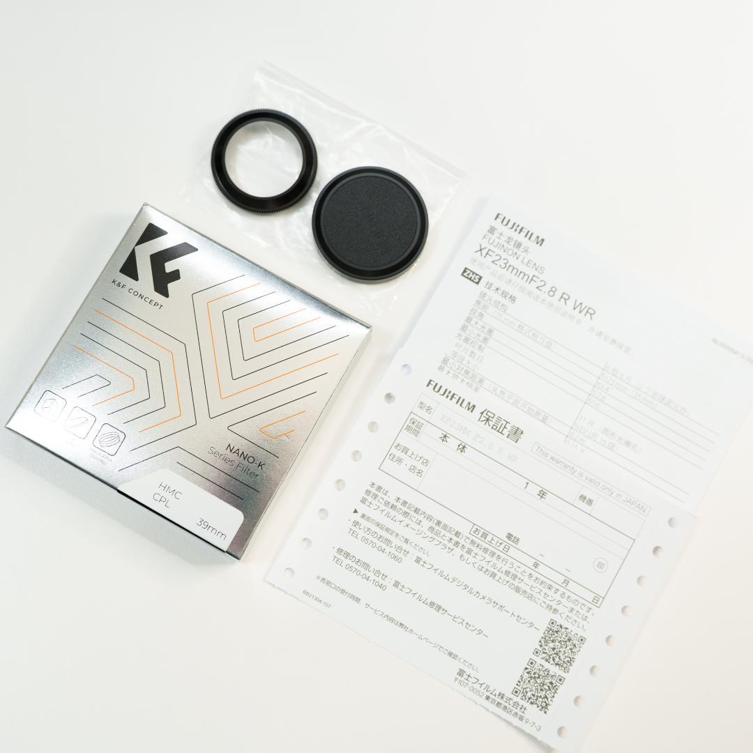 【新品未使用】 FUJIFILM XF23mmF2.8 R WR シルバー