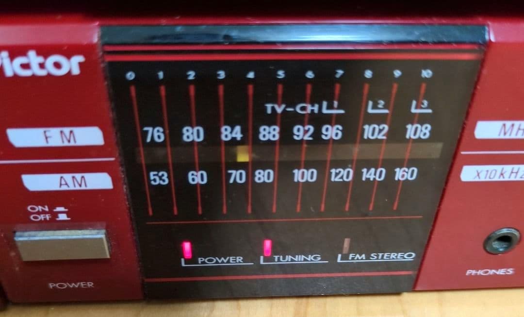 【ジャンク】 Victor ラジカセ ポータブルコンポ PC-R100