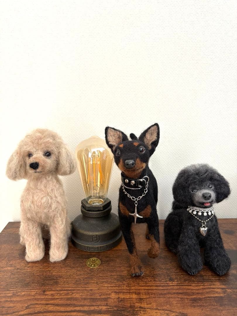 羊毛フェルト ミニチュアピンシャー　インテリア