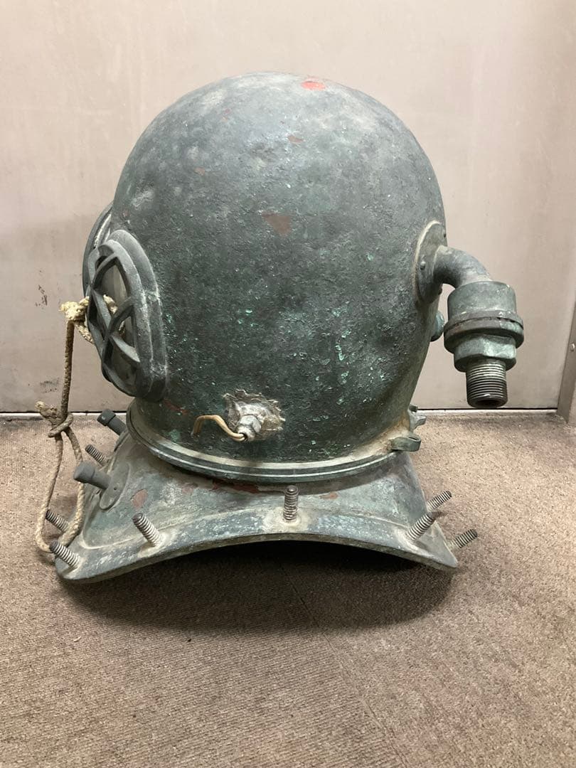 【実物・希少】東亜潜水機製 銅製潜水ヘルメット