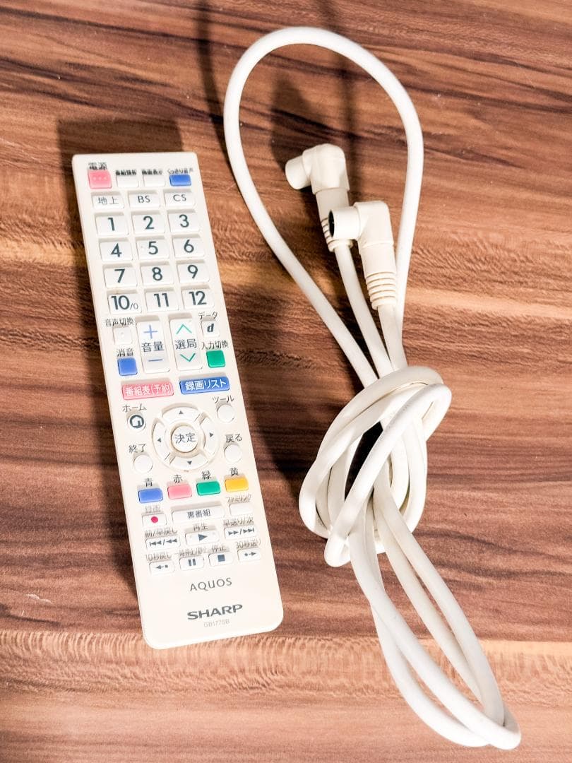 SHARP 24V型液晶テレビ LC-24K30 ホワイト リモコン・B-CAS