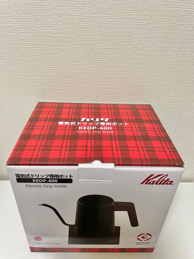 新品カリタ 電気ケトル KEDP-600 （0.6L 温度調節機能付き