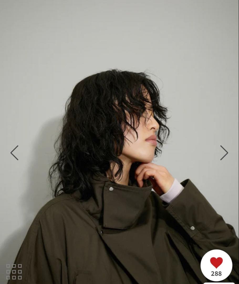 ADAM ET ROPE' 【WEB限定】スタンドカラーモッズコート