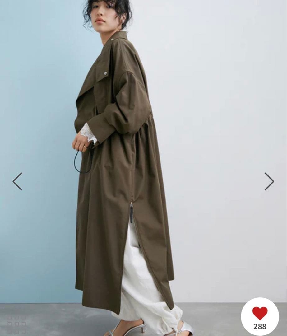 ADAM ET ROPE' 【WEB限定】スタンドカラーモッズコート