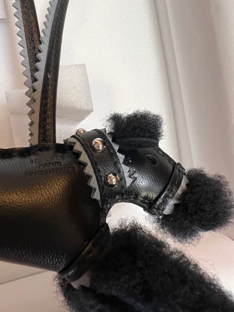 HERMES エルメス バディ 黒 首輪 チャーム バッグチャーム キーホルダー