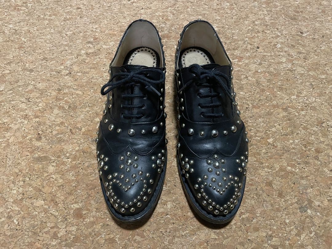 MOSCHINO ハート スタッズ レザー シューズ / モスキーノ