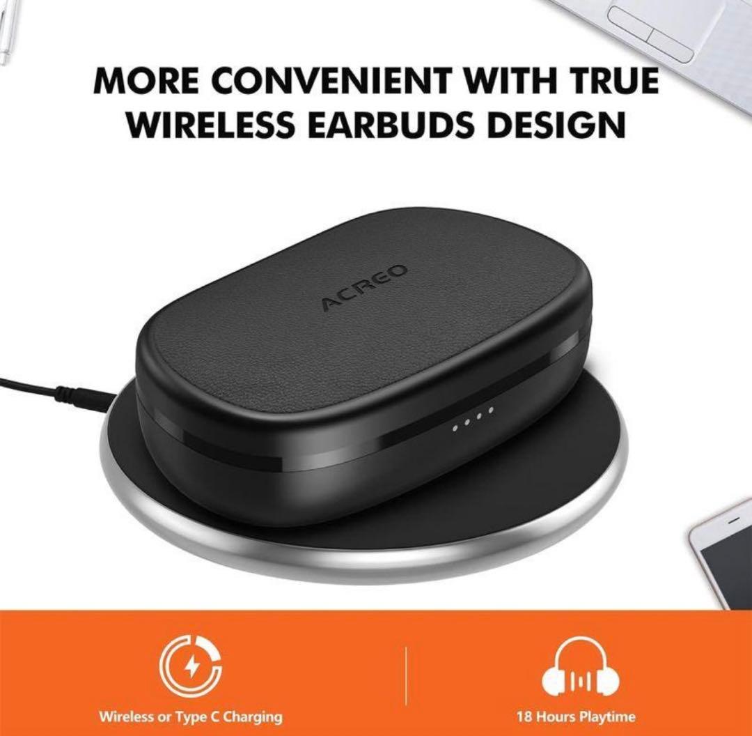 オープンイヤー ワイヤレスイヤホン ACREO OpenBuds マイク付き