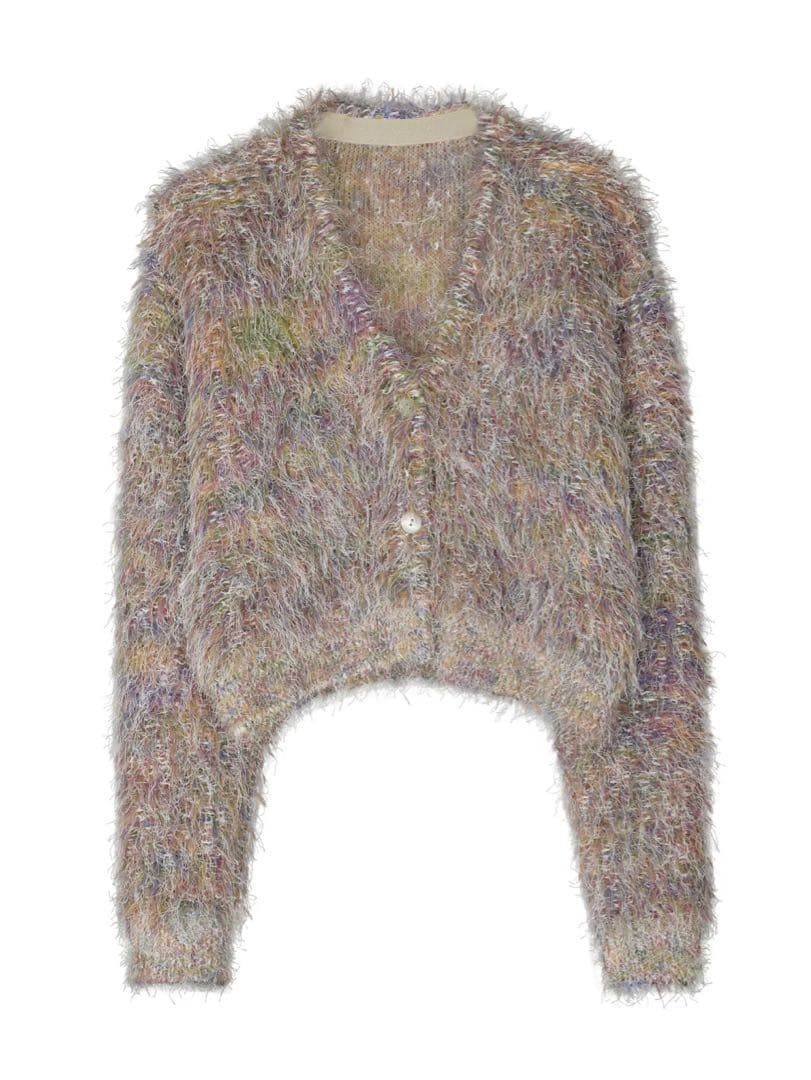 トップス Ameri FUNNY COLOR KNIT CARDIGAN TOP