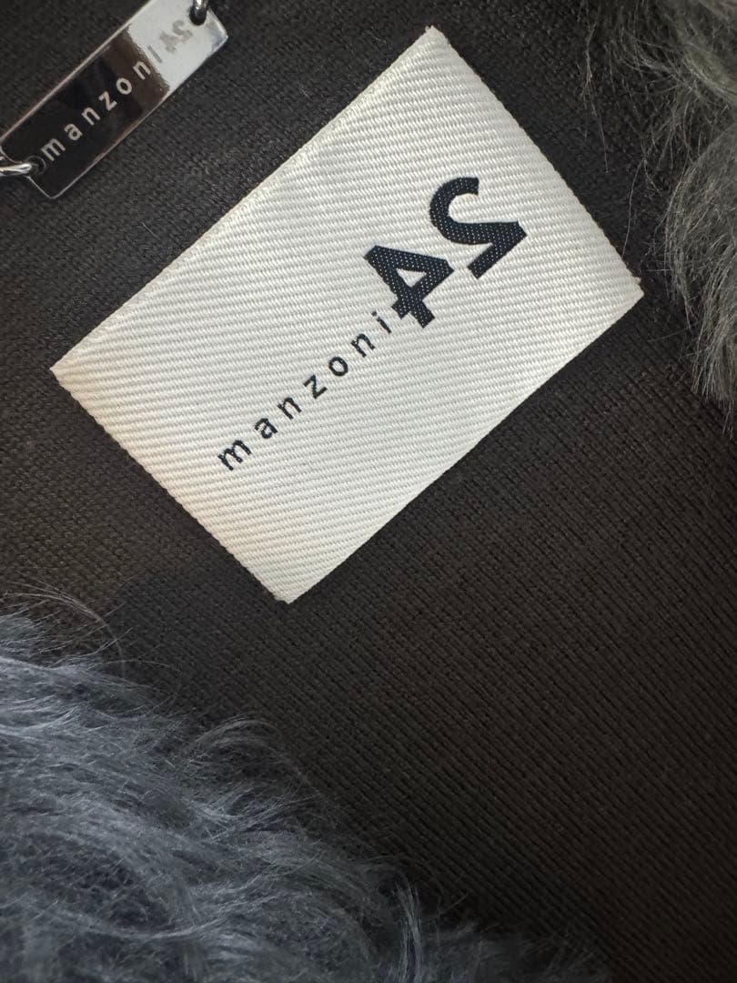 ジレ　ベスト　ファー　manzoni24 ハンガー付き