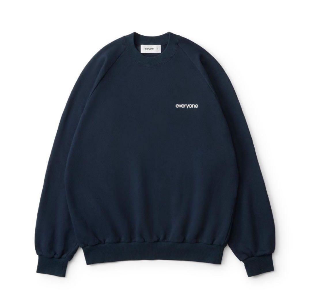 トップス everyone original logo crew sweat (NAVY)