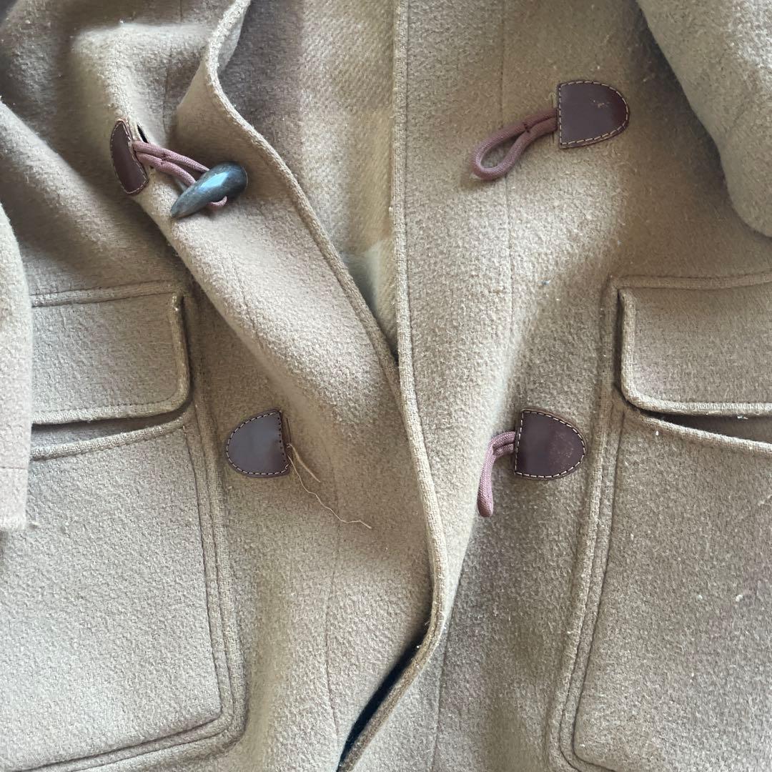 マルジェラベージュ ダッフルコート フード付き