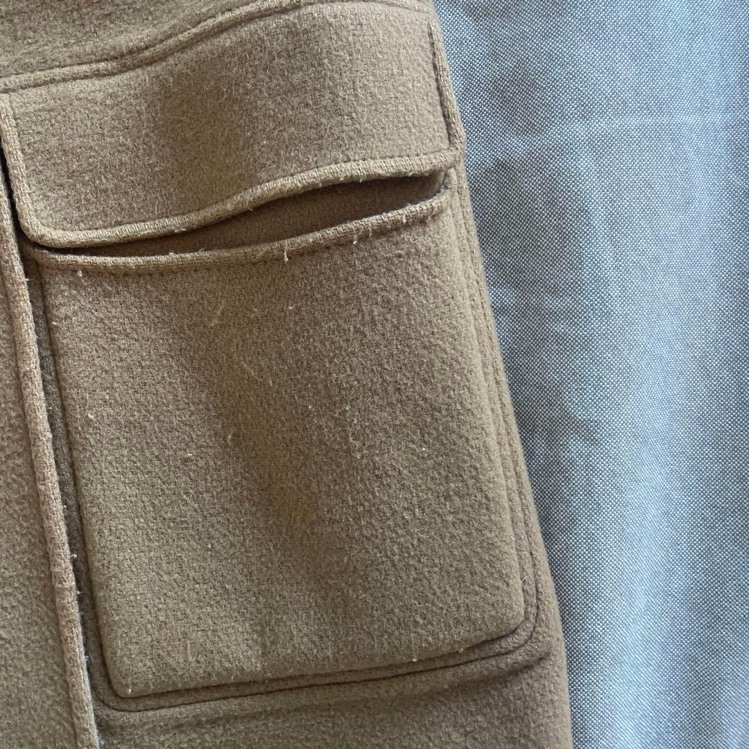 マルジェラベージュ ダッフルコート フード付き