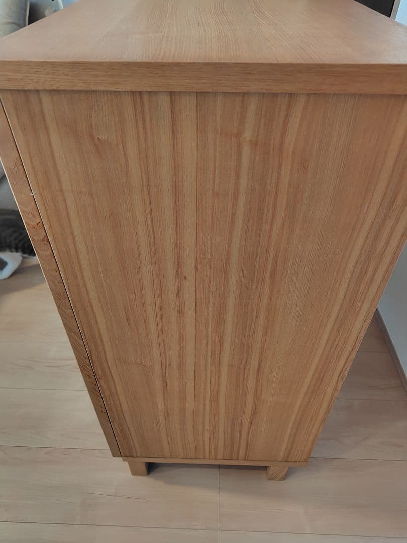 無印良品　ガラスキャビネット