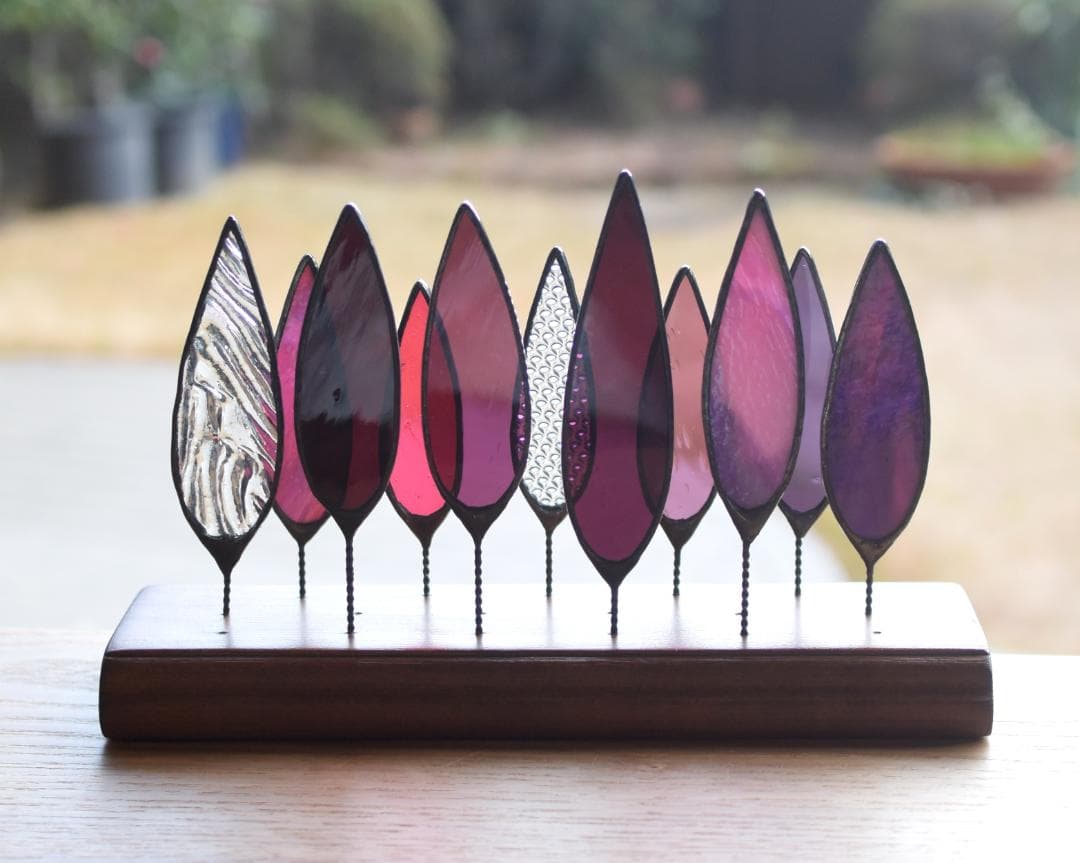 ベティ・木立ち　ステンドグラス(STG179①,179②)