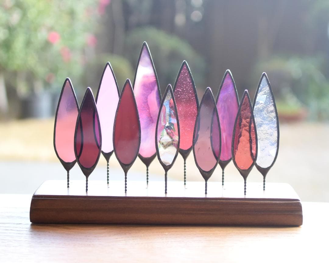 ベティ・木立ち　ステンドグラス(STG179①,179②)