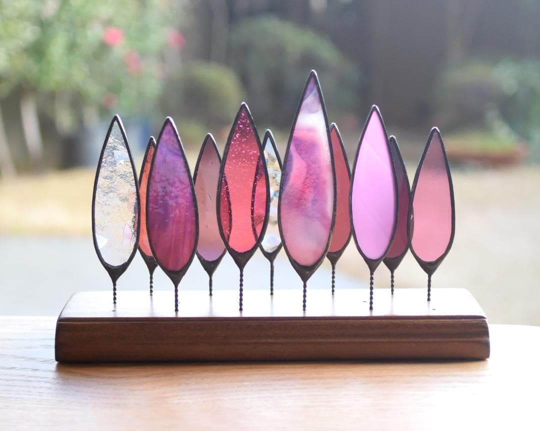 ベティ・木立ち　ステンドグラス(STG179①,179②)