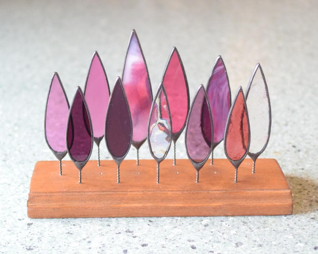 ベティ・木立ち　ステンドグラス(STG179①,179②)