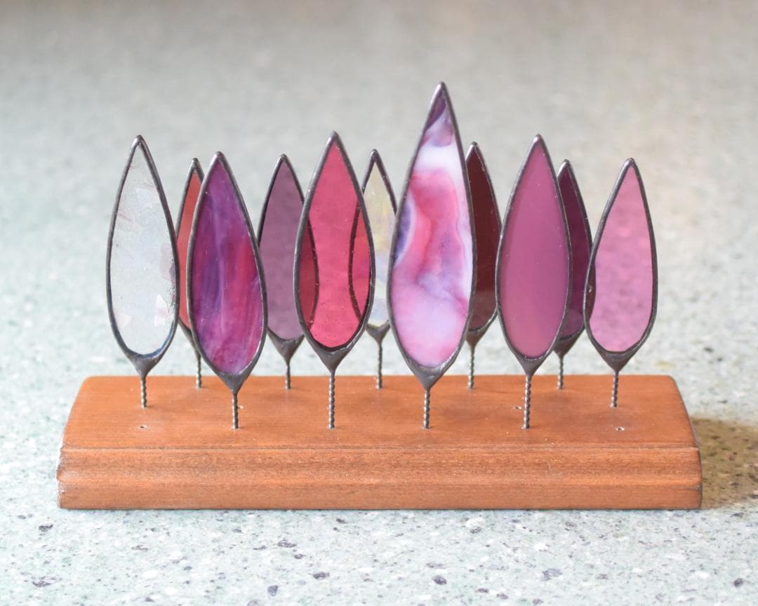 ベティ・木立ち　ステンドグラス(STG179①,179②)