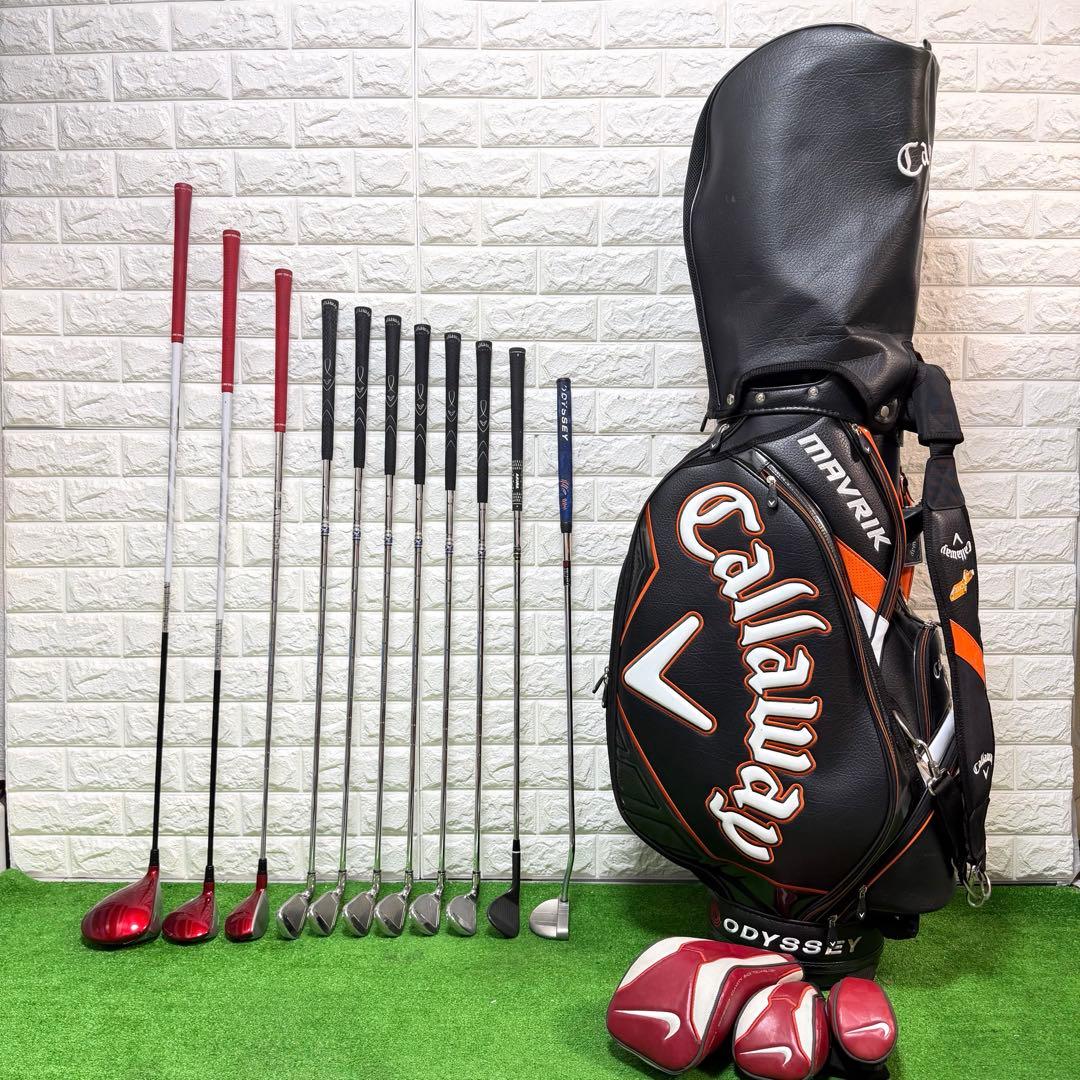 ゴルフセット　豪華　キャロウェイ　NIKE ラウンド仕様　飛距離抜群　すぐ使える