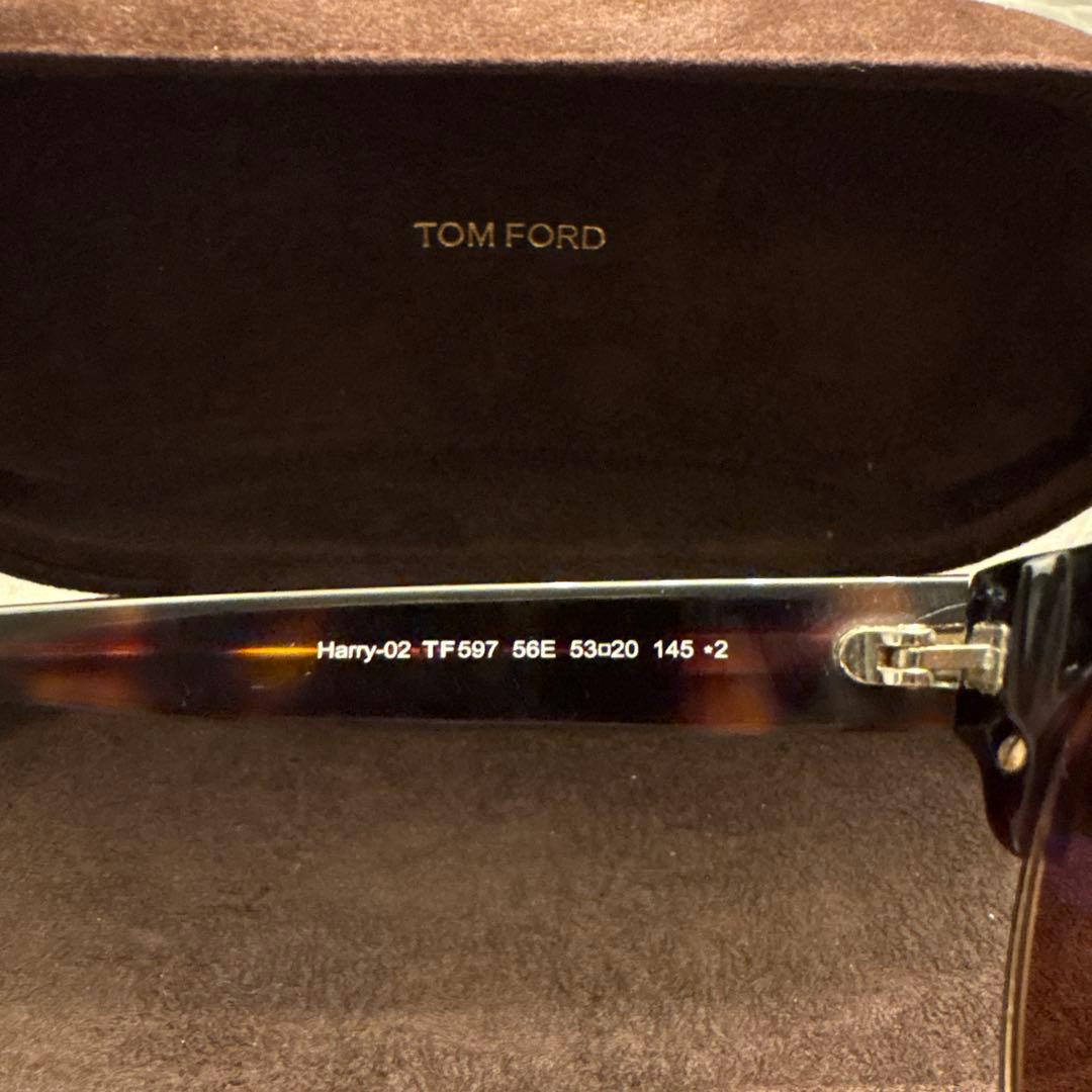 【美品】トムフォード TOM FORD サングラス TF597 べっ甲