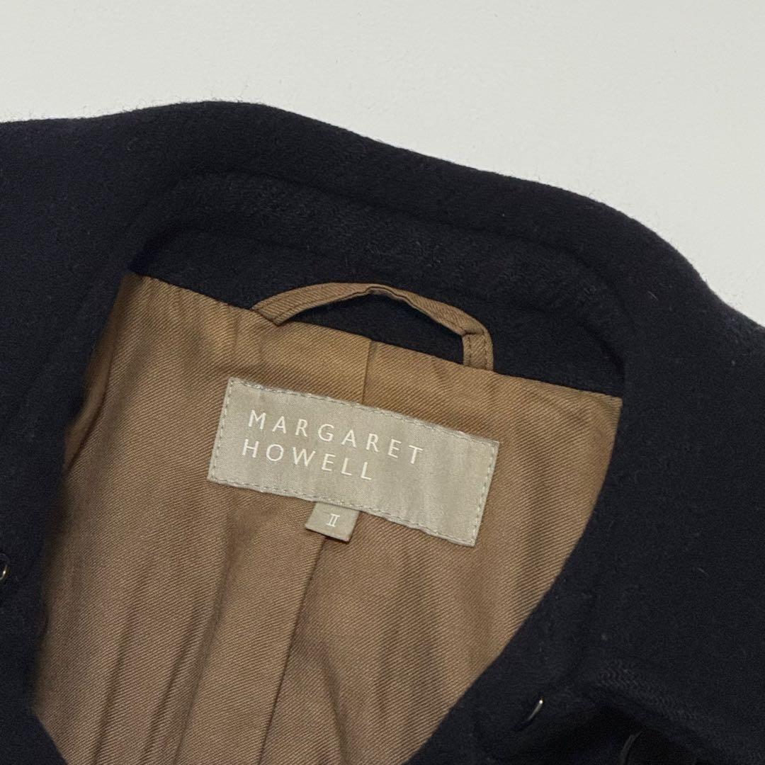 マーガレットハウエル Pコート カシミヤ混 ウール ダブル 日本製　Ⅱ