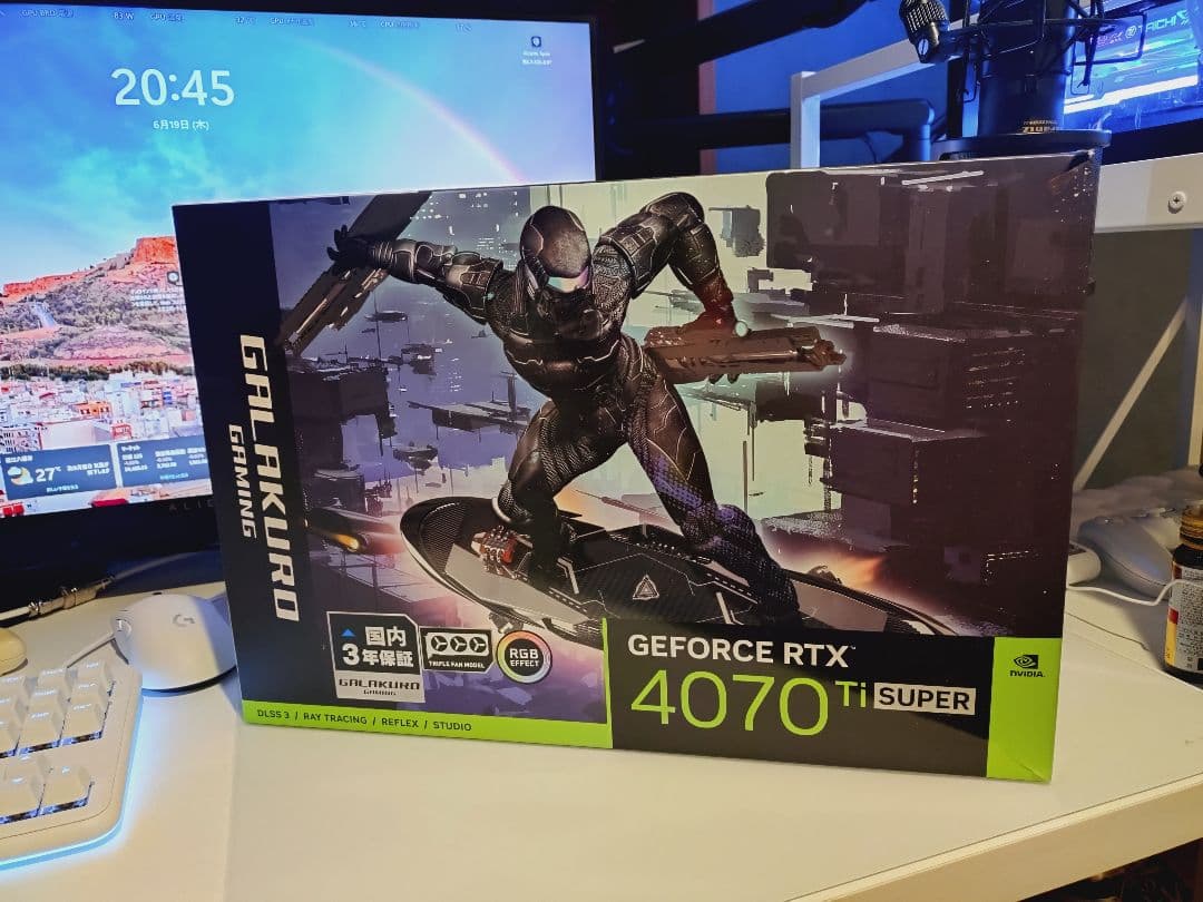 GALAKURO GeForce RTX 4070 Ti Super　稼働時間少