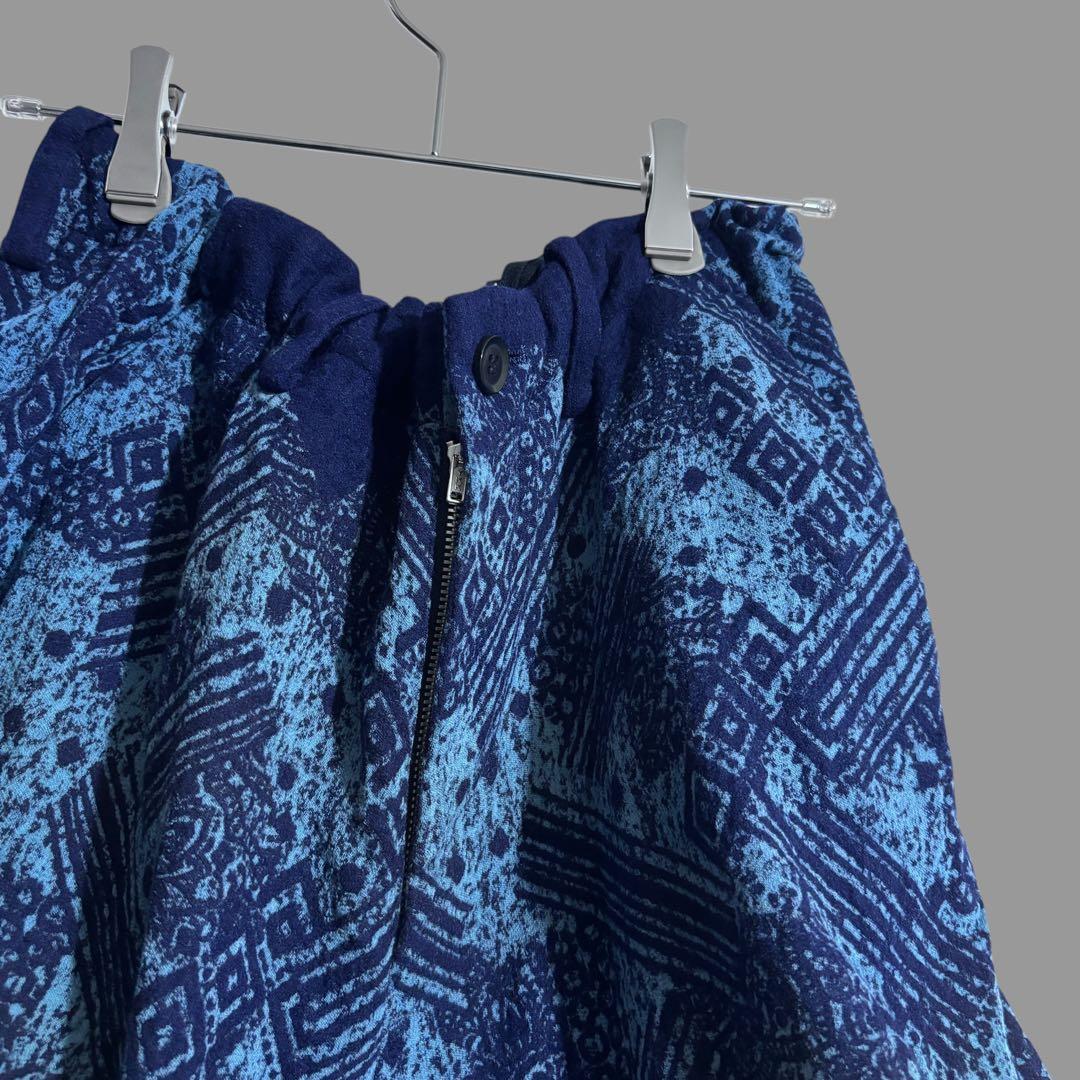 y's 総柄ワイドサルエルパンツ　ワイズ　ヨウジヤマモト