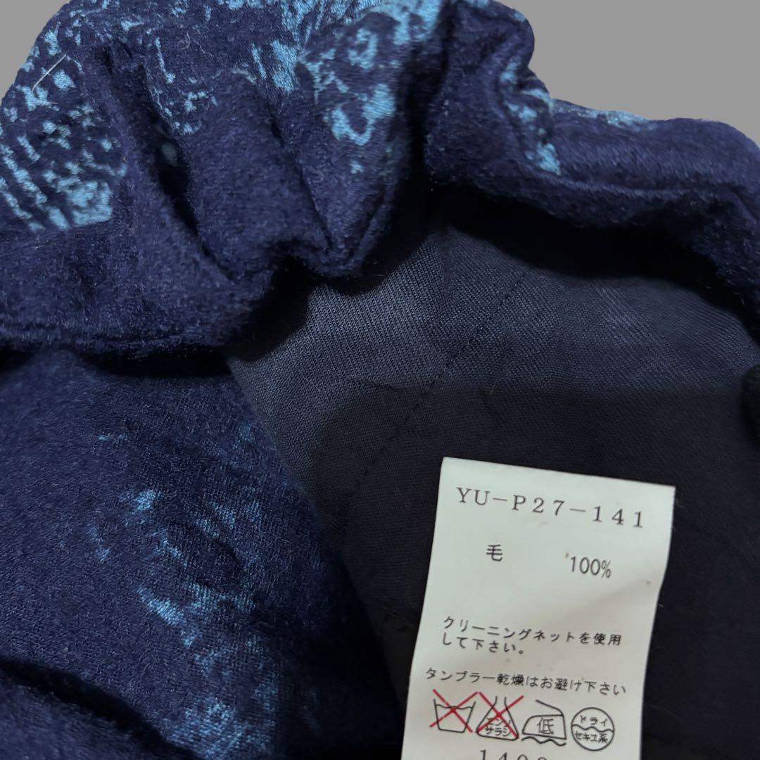 y's 総柄ワイドサルエルパンツ　ワイズ　ヨウジヤマモト