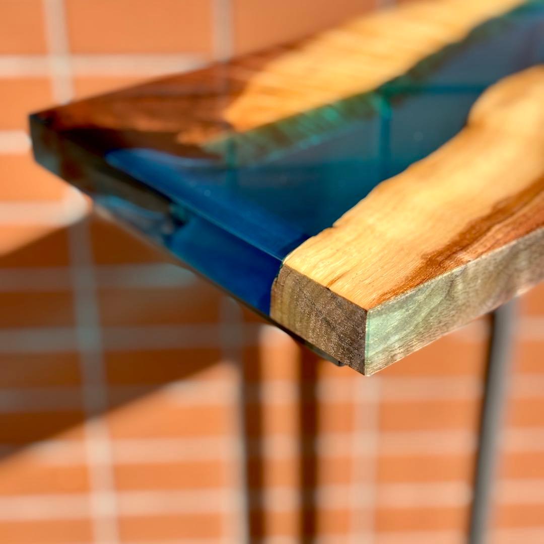 サイドテーブル アイアン ウォールナット 無垢 木製 おしゃれ アンティーク