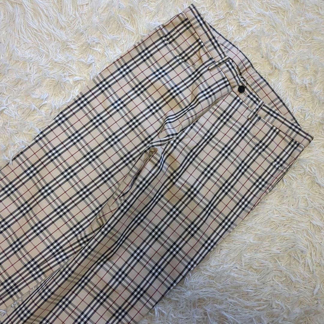美品　バーバリーブラックレーベル　パンツ　ノバチェック　76