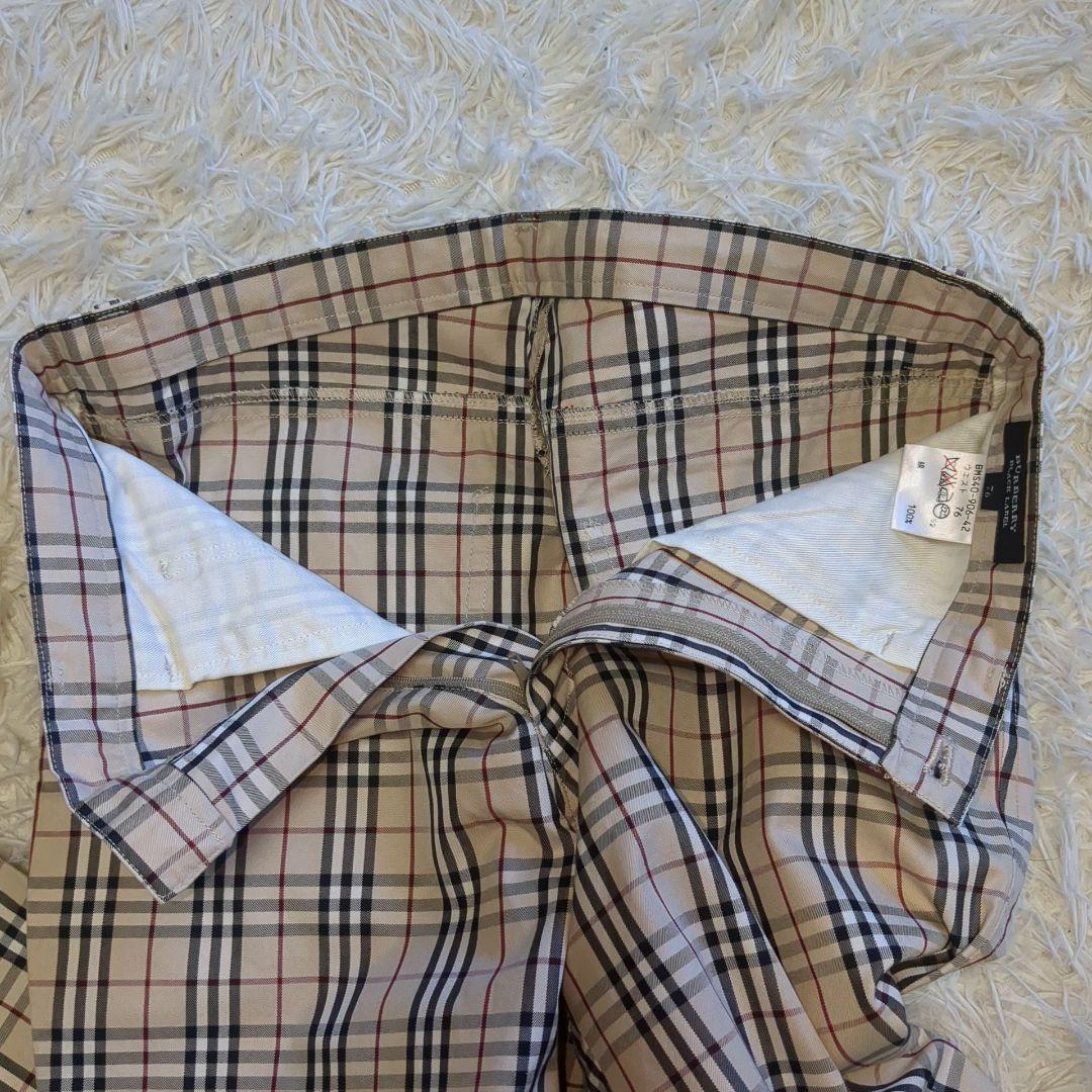 美品　バーバリーブラックレーベル　パンツ　ノバチェック　76