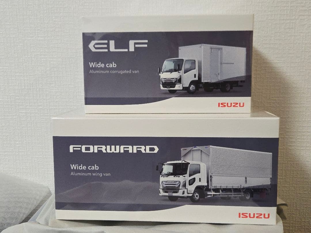 「未開封」1/43 京商 いすゞ エルフ フォワード ワイドキャブ 2台セット