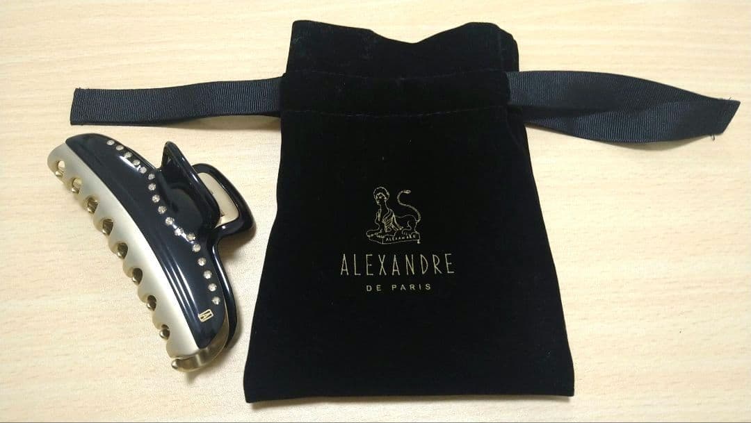アレクサンドル ドゥ パリ　ヘアクリップ　ヴァンドームクリップ　ブラック