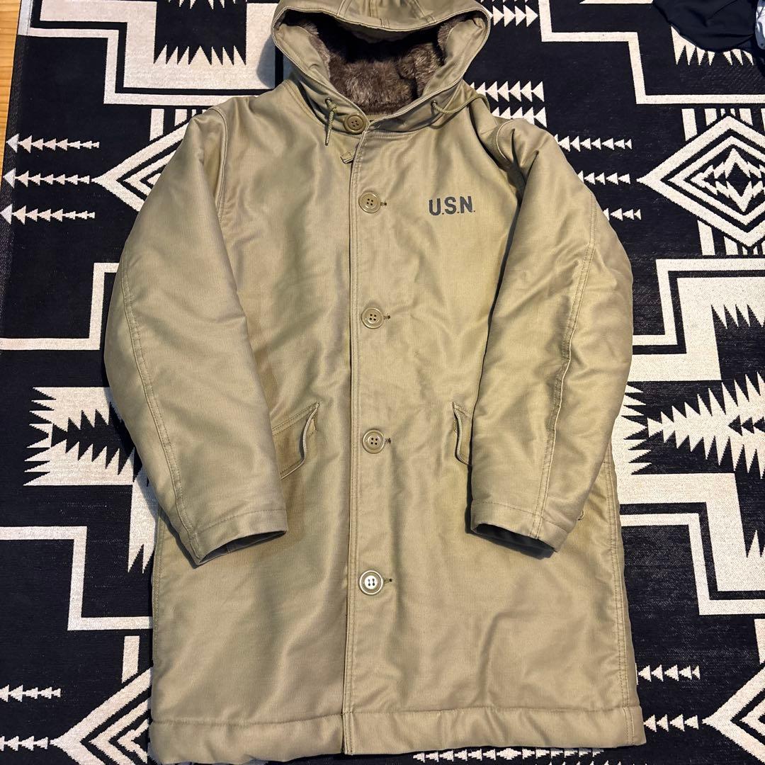 HOUSTON ヒューストン　N-1 デッキコート　裏ボア