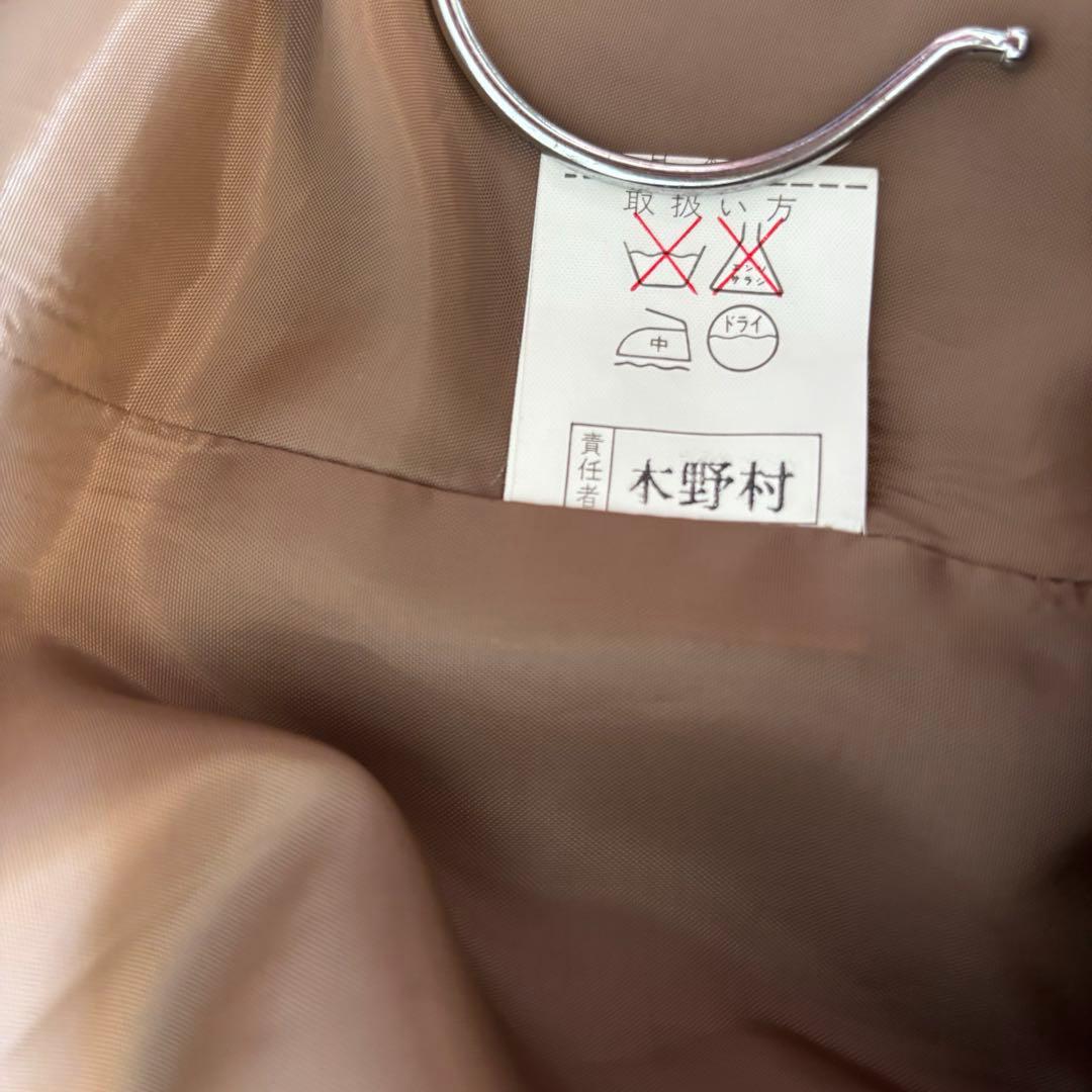 【極美品】Kanebo シルク100％　リアルファー付きコート　Lサイズ