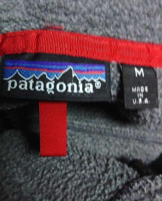 s*B様 89年 USA製 M patagonia スナップT グレー×パープル