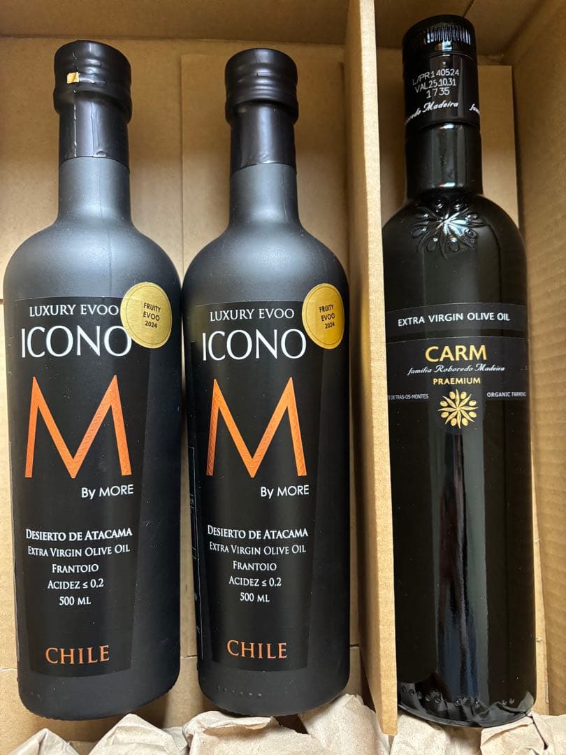 ICONO & CARM エキストラバージンオリーブオイル 500ml3本セット