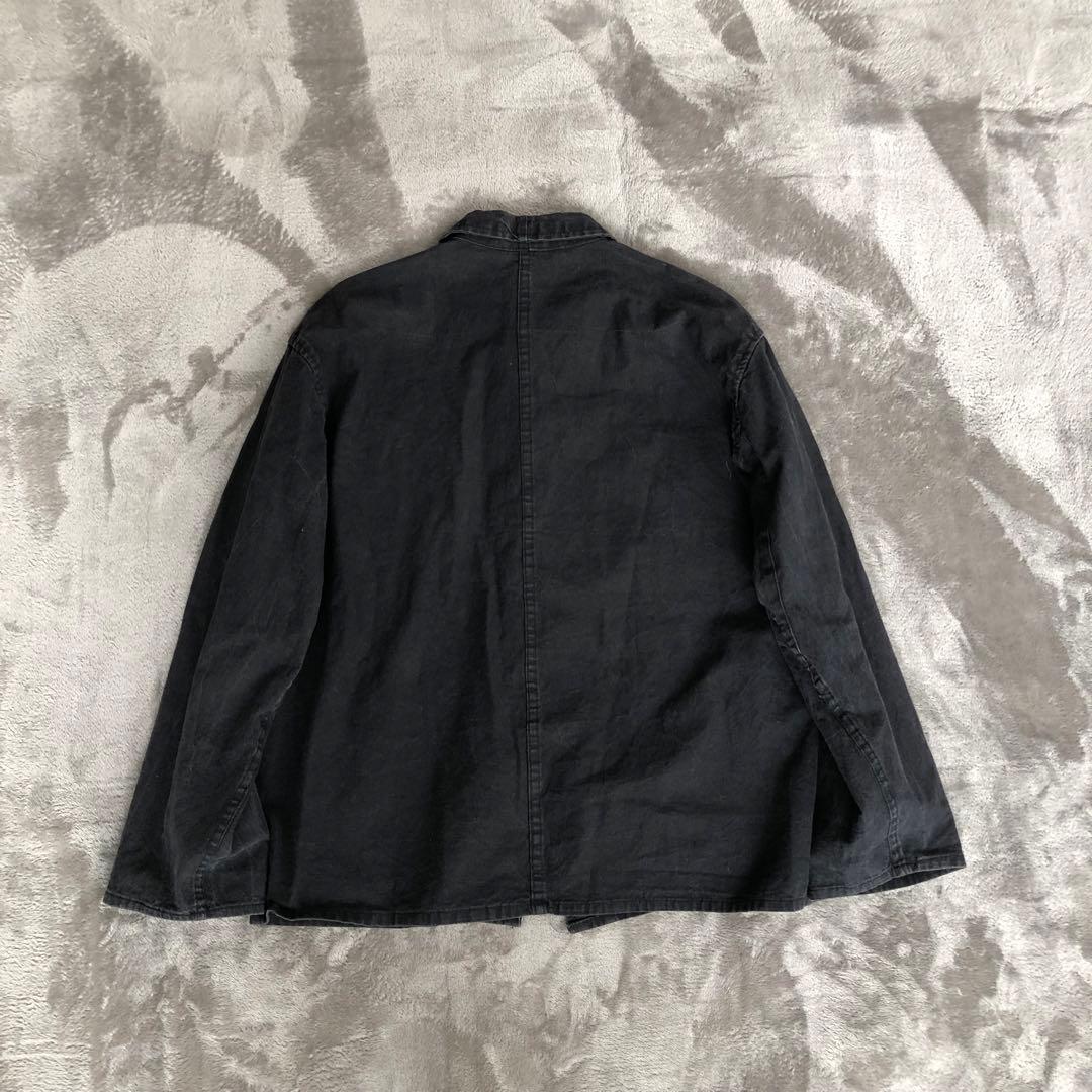 Shanghai チャイナシャツ　フェードブラック墨黒　カンフーシャツシャンハイ