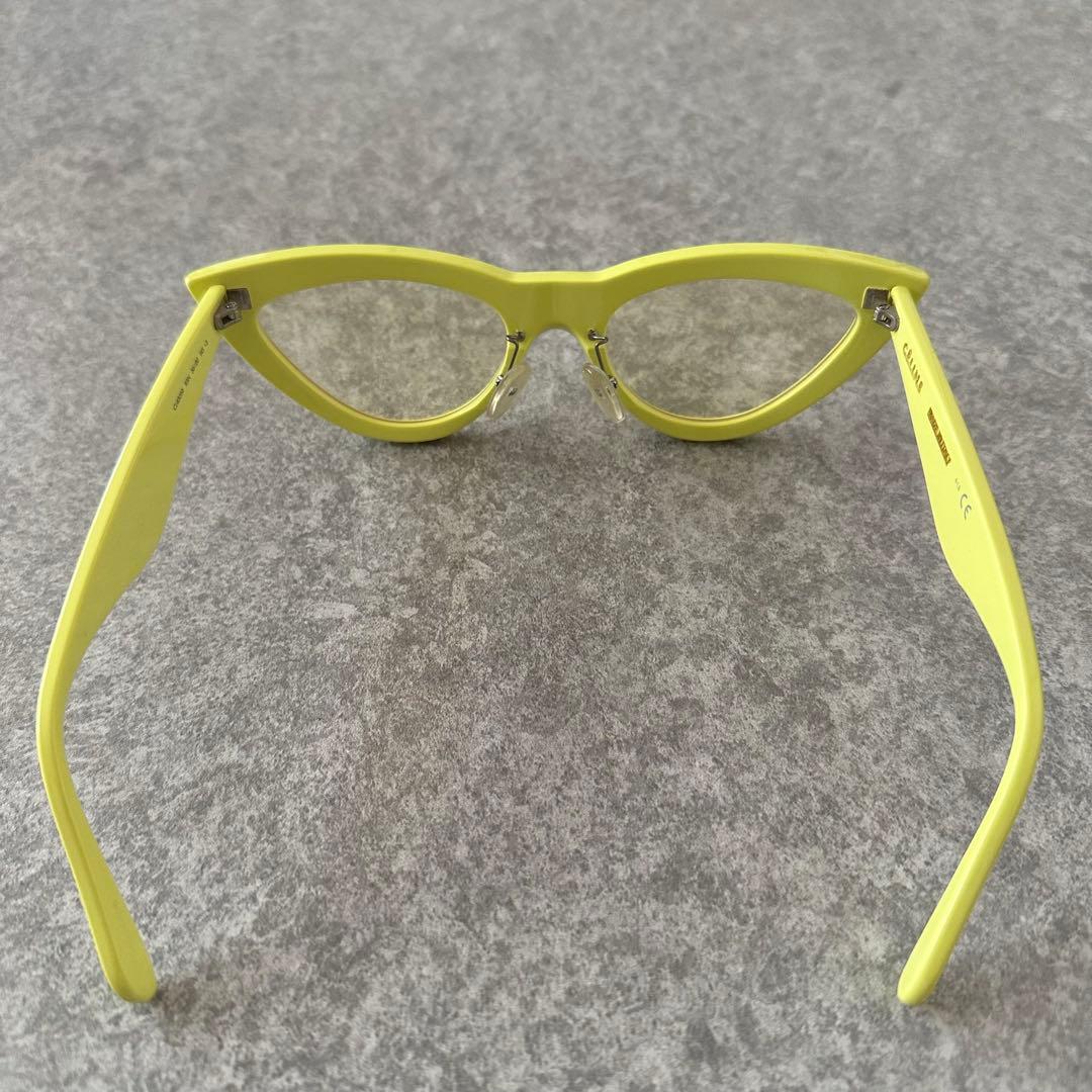 CELINE セリーヌ キャットアイ サングラス フィービー 黄色 イエロー