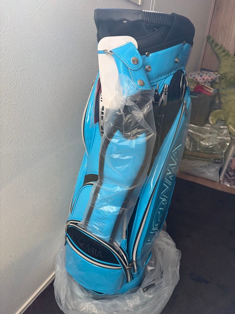 HONMA キャディバッグ 青色 カバー付き