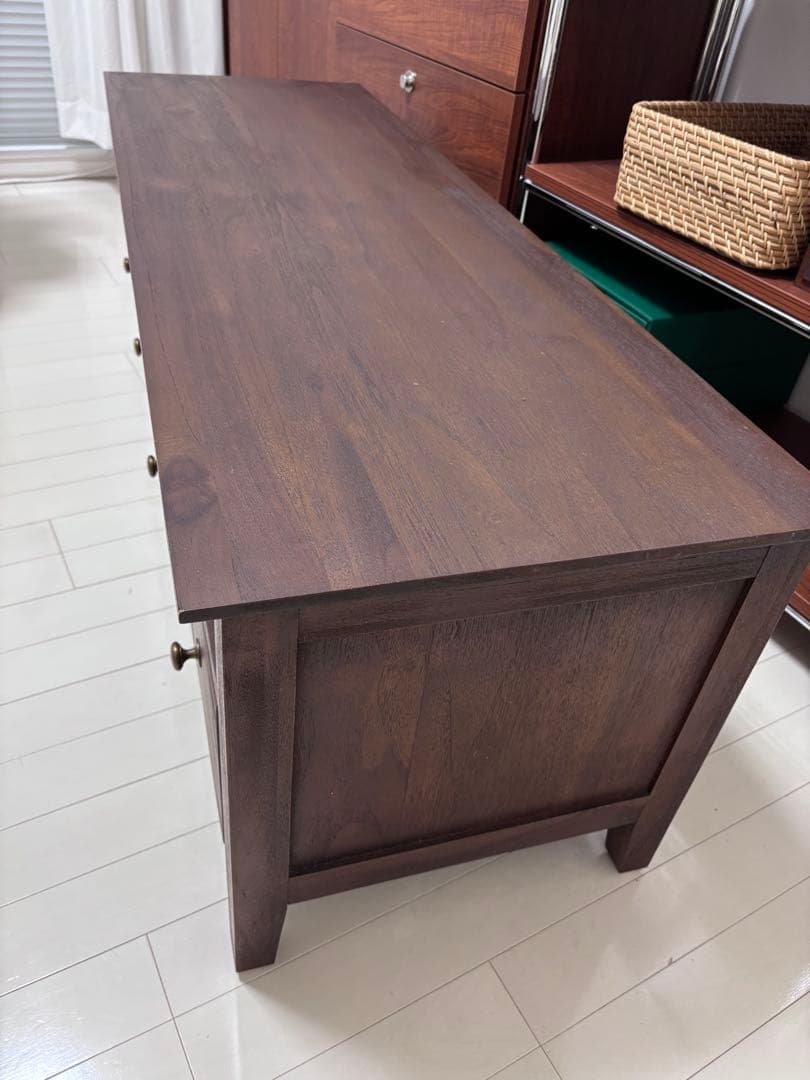 ローボード テレビ台 テレビボード 木製 ヴィンテージ 摘み 取っ手