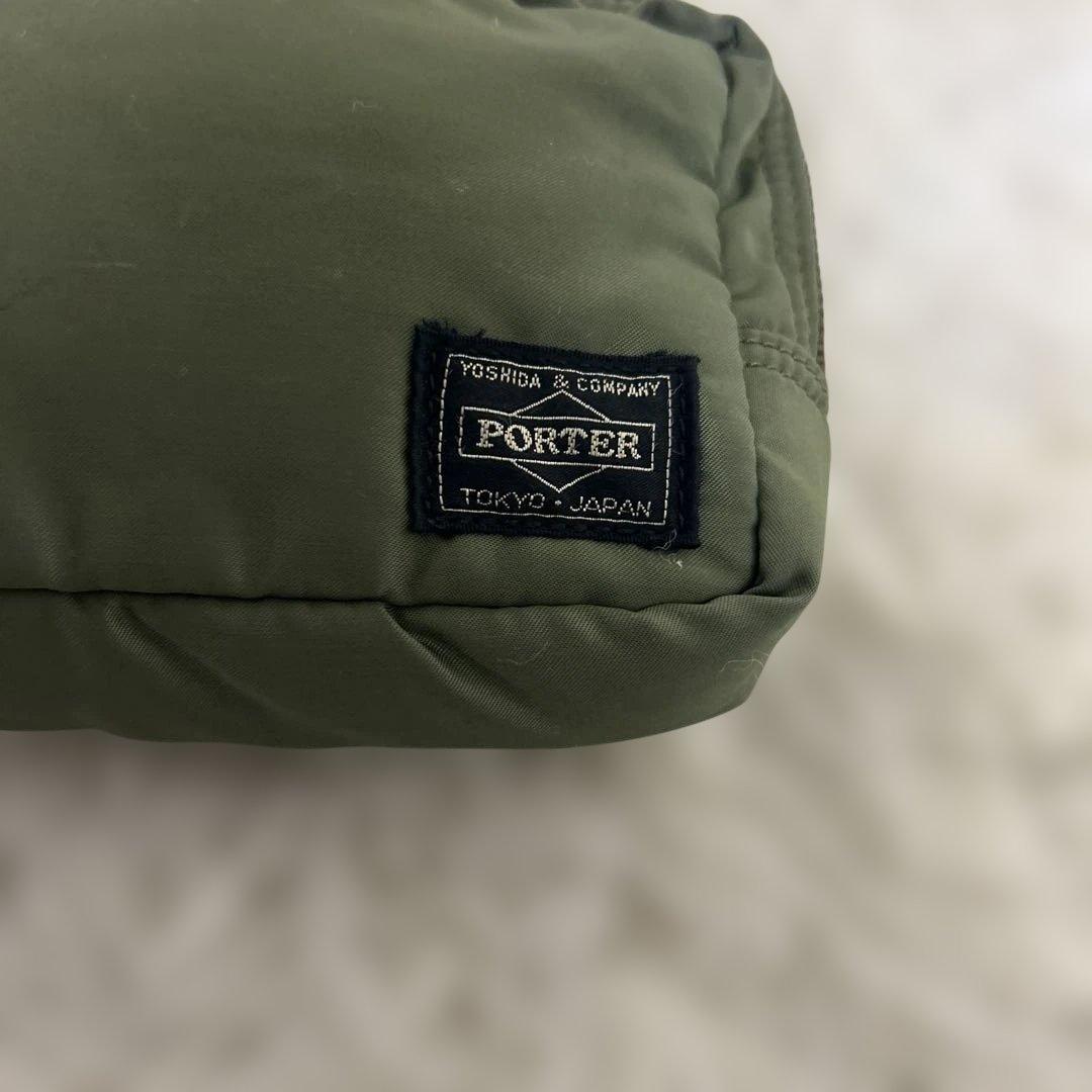 【美品・廃盤レア商品】PORTER TANKER ポーチ　セージグリーン